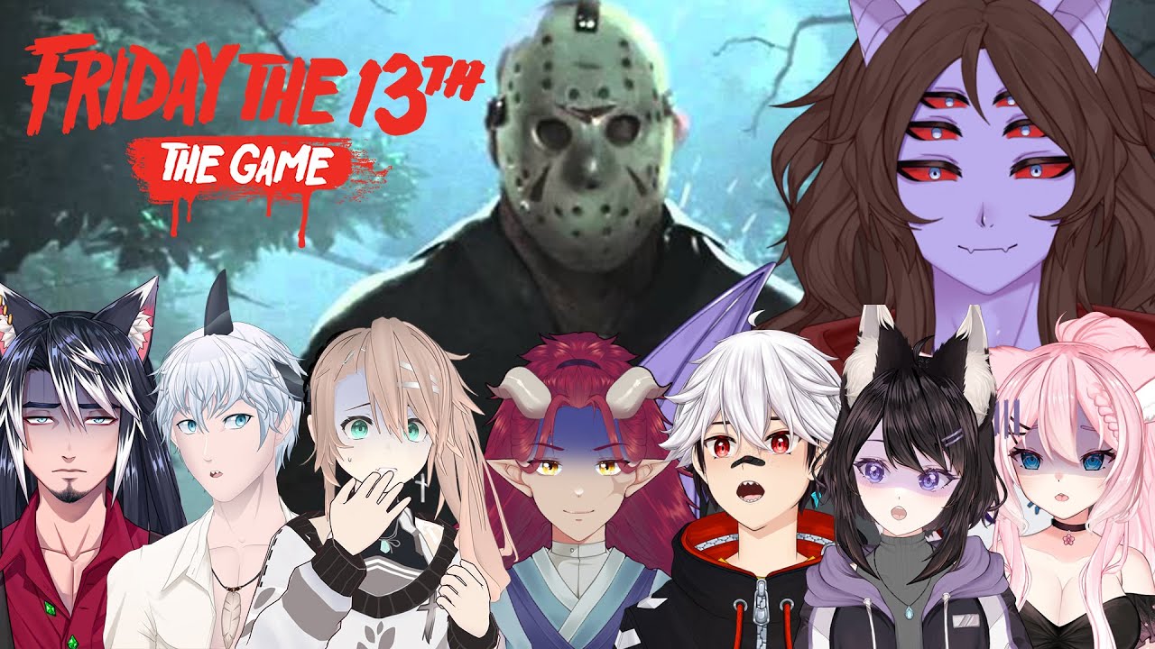 8 Vtubers jogando Friday the 13th em uma Sexta Feira 14