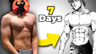 I Transformed My Body In 7 Days With ONLY ANIME WORKOUTS