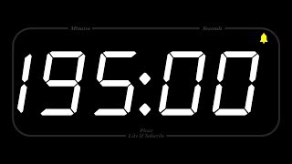 195 MINUTE - TIMER & ALARM - 1080p - COUNTDOWN
