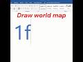 how to draw world map in ms word #world #map