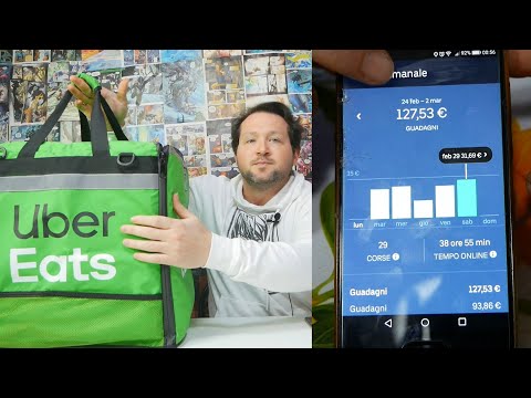 LAVORO con UBER EATS per una settimana. Quanto si GUADAGNA?
