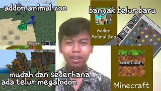 Cara menambah  telur mob dengan app Addon animal zoo. minecraft screenshot 4