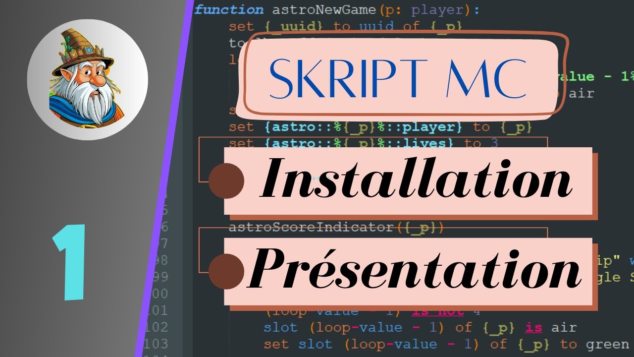 Installation et présentation du plugin SKRIPT MC 1.21.11 | Episode 1 ...