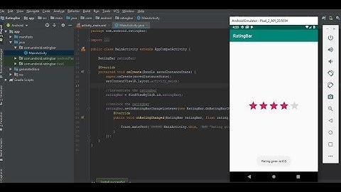 Android Studio Tutorial - Rating Bar