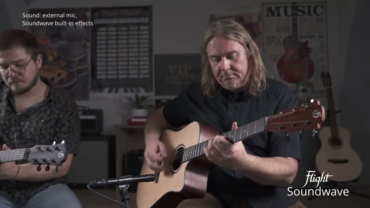 Soundwave Acoustic Guitars Flight AD-555 and Flight AG-575C