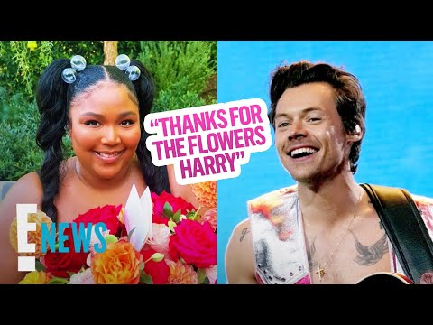 Watch Lizzo's Adorable Reaction to Getting Flowers From Harry Styles | E! News