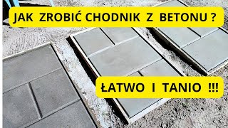 Jak samemu zrobić  chodnik z betonu - chodnik koło domu