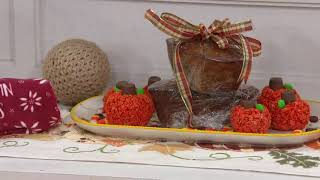 Temp-tations Set of 3 Pumpkin Patch Squoval Trays on QVC