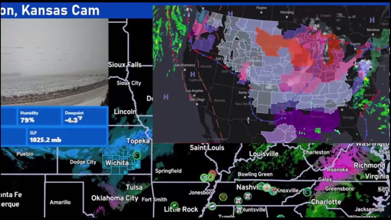 LIVE Powerful Winter Storm Elliott Intensifying Today!! WWS - YouTube