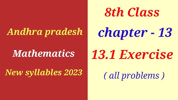 8th class maths 13.1 exercise ap new 2022 || Ex - 13.1 || Direct and Inverse  proportions || cbse