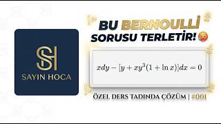 Bernoulli Differential Equations | Bernoulli Diferansiyel Denklemler Çözümü