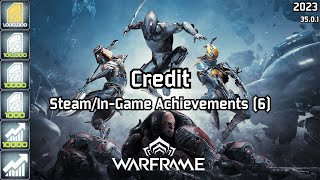 Warframe | Steam Achievements (6), Credit