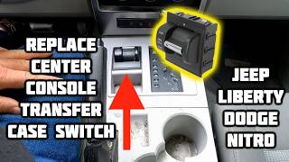 Easy 1 Minute Replace Center Console Transfer Case 4WD Switch Jeep Liberty Dodge Nitro 2008 - 2012