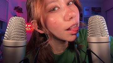 ASMR | Ear to Ear Wet Mouth Sounds and Inaudible Whispering