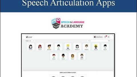 Speech Articulation Apps
