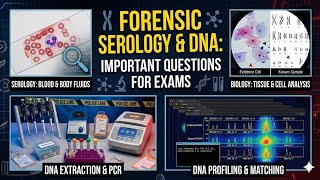 Forensic Serology & DNA Analysis: Most Important Questions discussed for exams in one shot