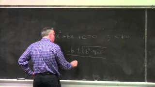 Lesson 3-5 Solving a Nonlinear System with the Quadratic Formula