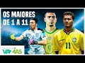 MELHORES JOGADORES da HISTÓRIA por NÚMERO de CAMISA - Polêmicas Vazias #228