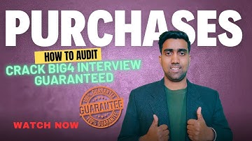 How to audit of purchase of stock in trade/ big4 interview questions #statutoryaudit/#atulagarwal
