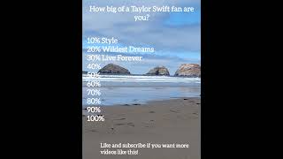 How big of a Taylor Swift fan are you? #taylorswift #music #shorts