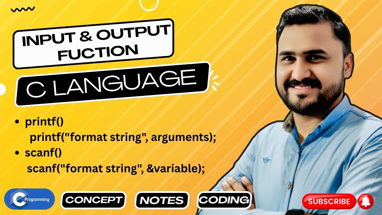 Learn printf() and scanf() Functions in C Programming @mr-atif62 - YouTube