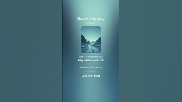 Thumbnail of Shadow Frequency #songlyrics #song #lyrics #aspero #music #audio #freqz #shortsmusic #asplarry