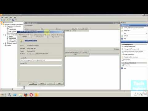 Configure OWA (Outlook Web App) in Exchange Server 2010