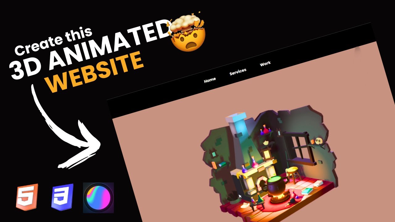 Create a 3D Animated Website in JUST 5 Minutes with Spline! - YouTube