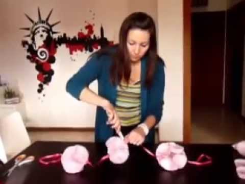 Tutorial come creare festoni con dei pirottini youtube Come creare festoni di carta