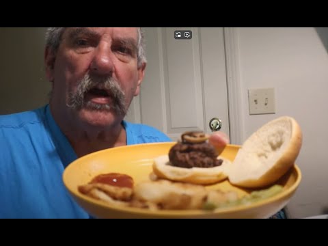 Having A Mushroom Burger,Keto Fries & Asparagus ASMR