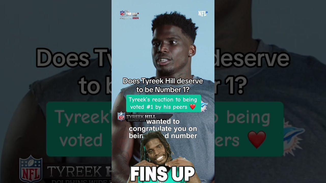  Tyreek Hill The First WR To Be Named No 1 Player In NFL