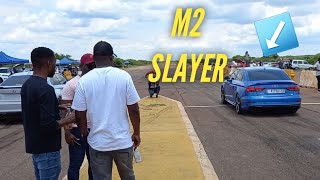 BMW M2 competition gets destroyed by Audi RS3 sedan|| Drag race|| Cars924