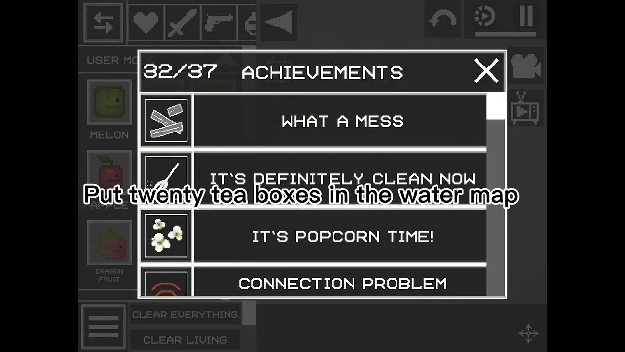 How to get some  achievements in melon playground