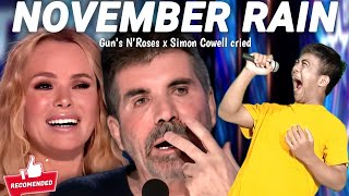 GOLDEN BUZZER : Filipino participants makes the Simon Cowell Cry with the song November Rain