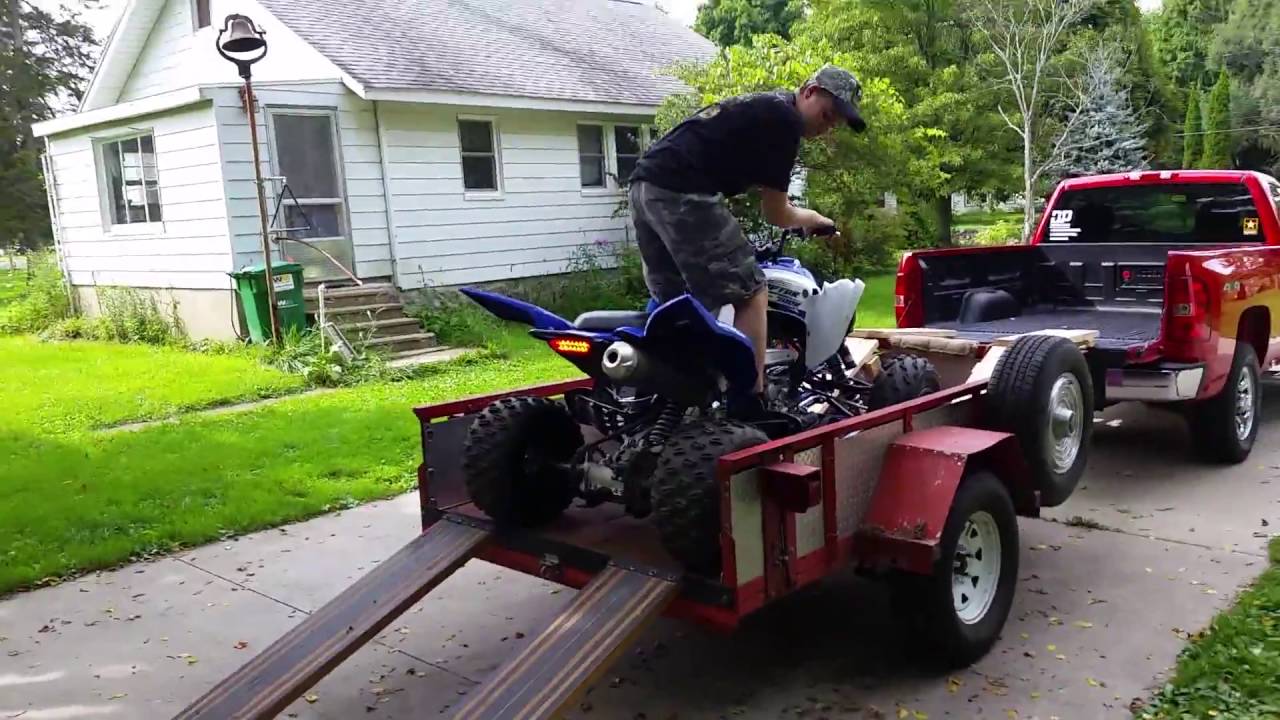 🔴 Load ATV into Truckbed with Trailer Attached YouTube