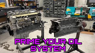 OM606 How to prime your oil system , FIRST START