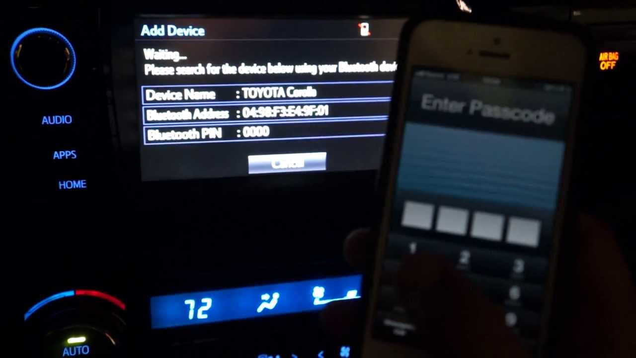 How to pair up your phone to 2014 Toyota Corolla with Bluetooth - YouTube