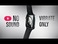 How to Make Apple Watch Vibrate Only (tutorial) - YouTube