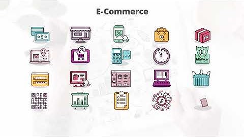 E-Commerce - Flat Animation Icons | After Effects Elements - Envato elements
