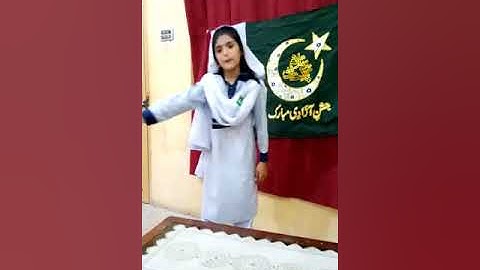 A Student of Class Five Speech on 14th August (The Allied School Minza Campus Piplan)