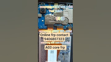samsung a032f test point / Samsung a03 core EDL point #ytshorts #youtubeshorts #viralvideo #ytshorts
