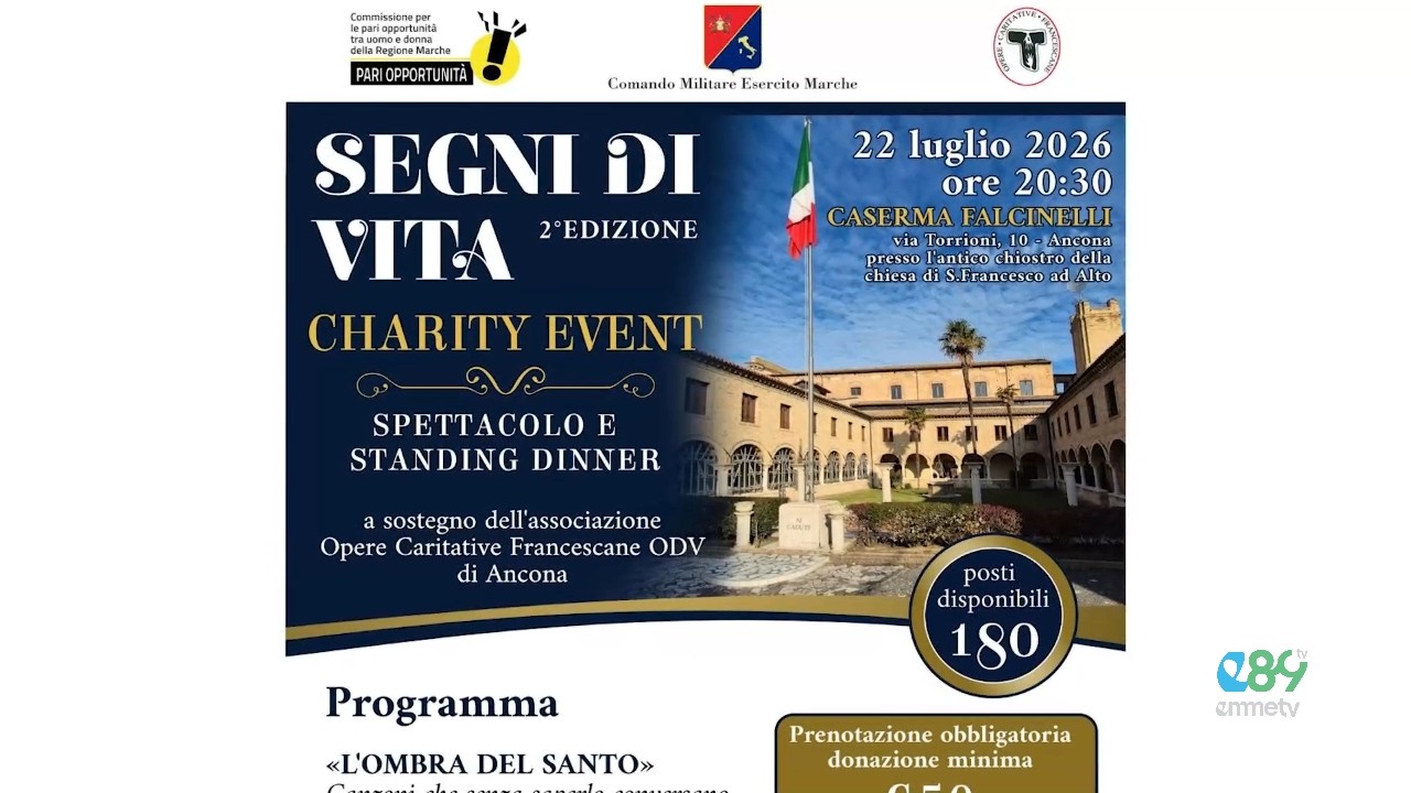 TG EMME. SERATA DI BENEFICENZA A SOSTEGNO
