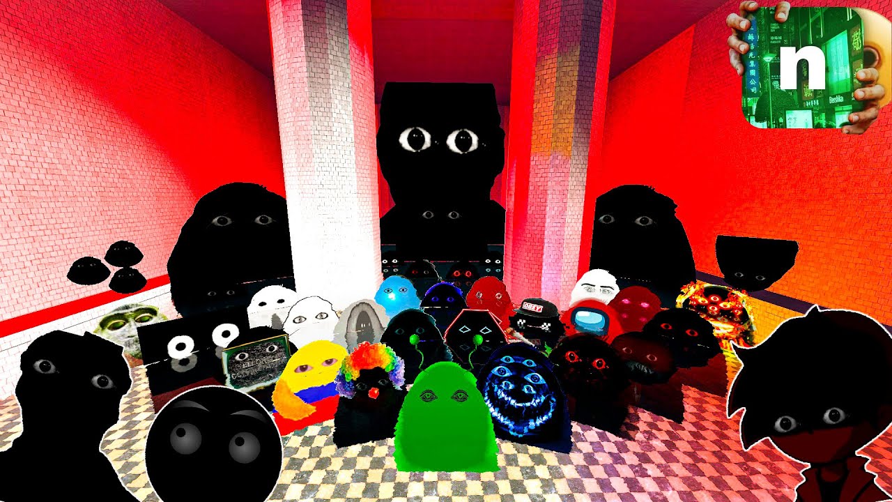 Funny Adventures with NEW Angry MUNCI Family in POOLROOM SPACES! (Part.7) | Nico's Nextbots Gmod