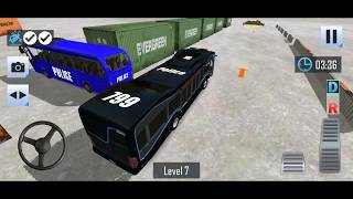 खेले शानदार पोलीस बस गेम । मझेदार पोलीस बस पार्किंग गेम । Police Bus Parking Coach Bus driving Sim screenshot 3