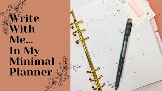 Write With Me My Minimal Planner