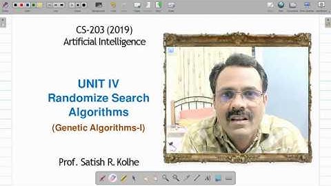 UNIT-IV: Genetic Algorithms-I