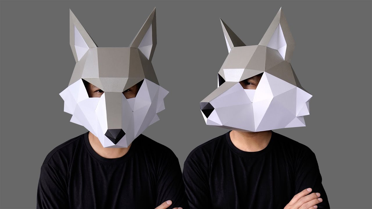 Free Low Poly Mask Templates - Printable Templates