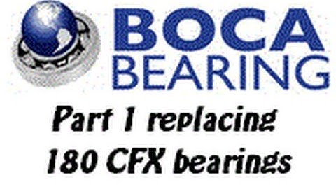 Part 1 how to series replacing all Blade 180 CFX bearings with Boca bearings