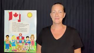 O Canada adapted ASL version sign language