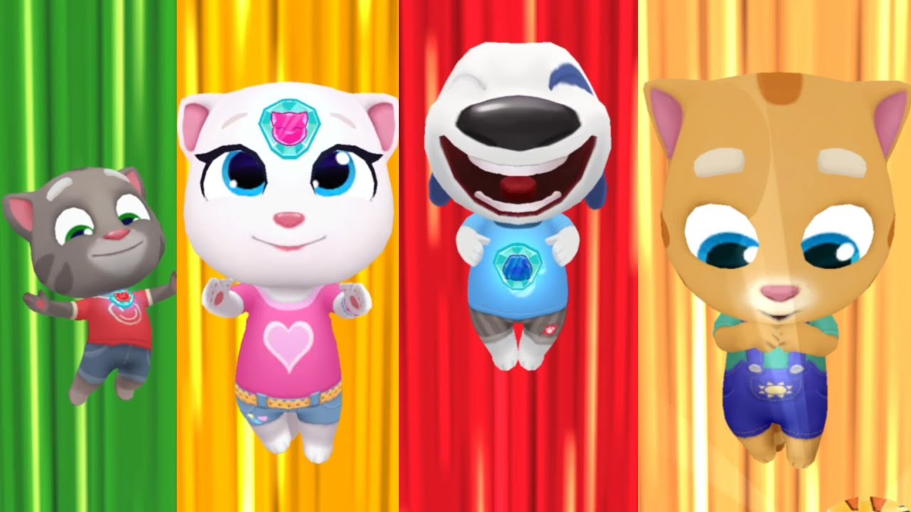 Talking Tom gold run -Search of all character and map 